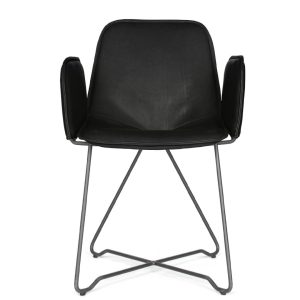 Like Leather Armchair Drahtgestell